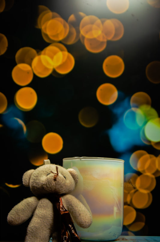 Iridescent Glow Jar Candle Diyaloom