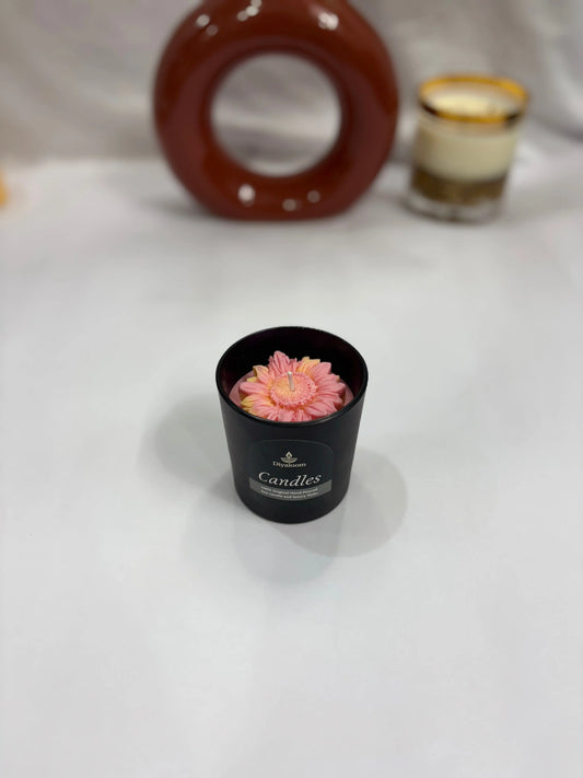 Blossom Noir – Flower Soy Wax Candle Diyaloom