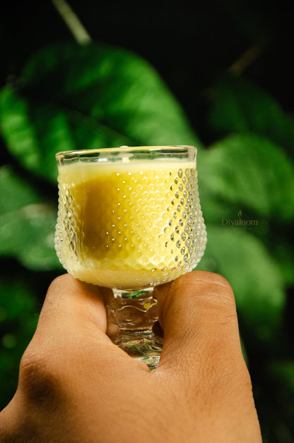 Golden Goblet - Wine Glass Candle Diyaloom