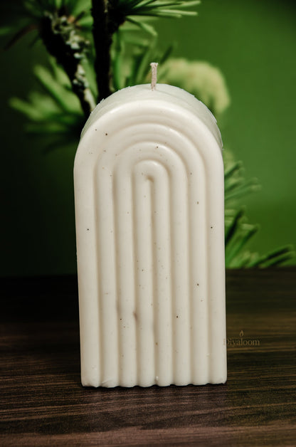 The Arch – Ribbed Soy Wax Candle Diyaloom