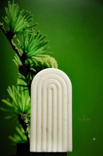 The Arch – Ribbed Soy Wax Candle Diyaloom