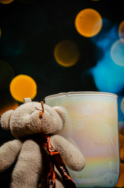 Iridescent Glow Jar Candle Diyaloom