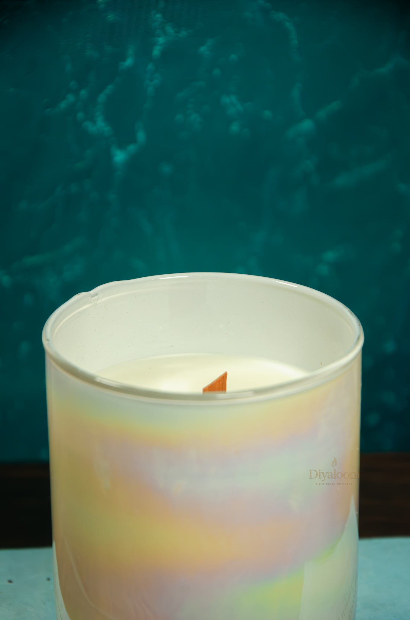 Iridescent Glow Jar Candle Diyaloom