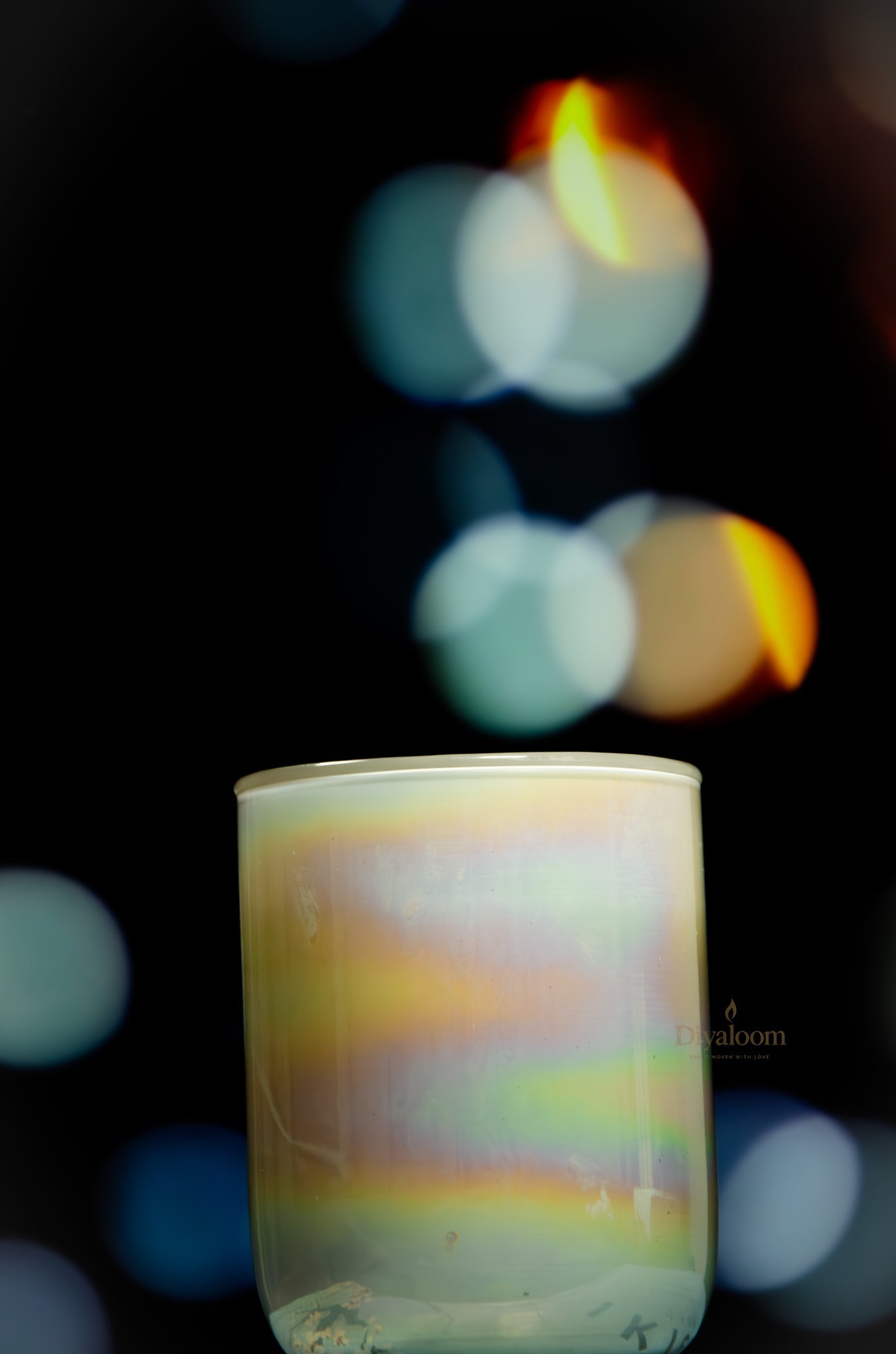 Iridescent Glow Jar Candle Diyaloom