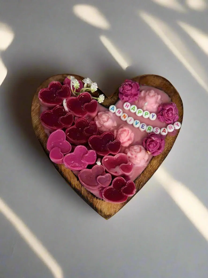 Heart & Hearth Wooden Candle Diyaloom