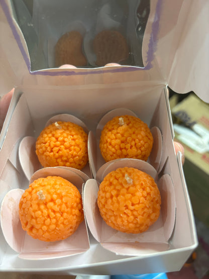 Ladoo Candle – Festive Scented Wax Delight | Indian Sweets-Inspired Candle Diyaloom