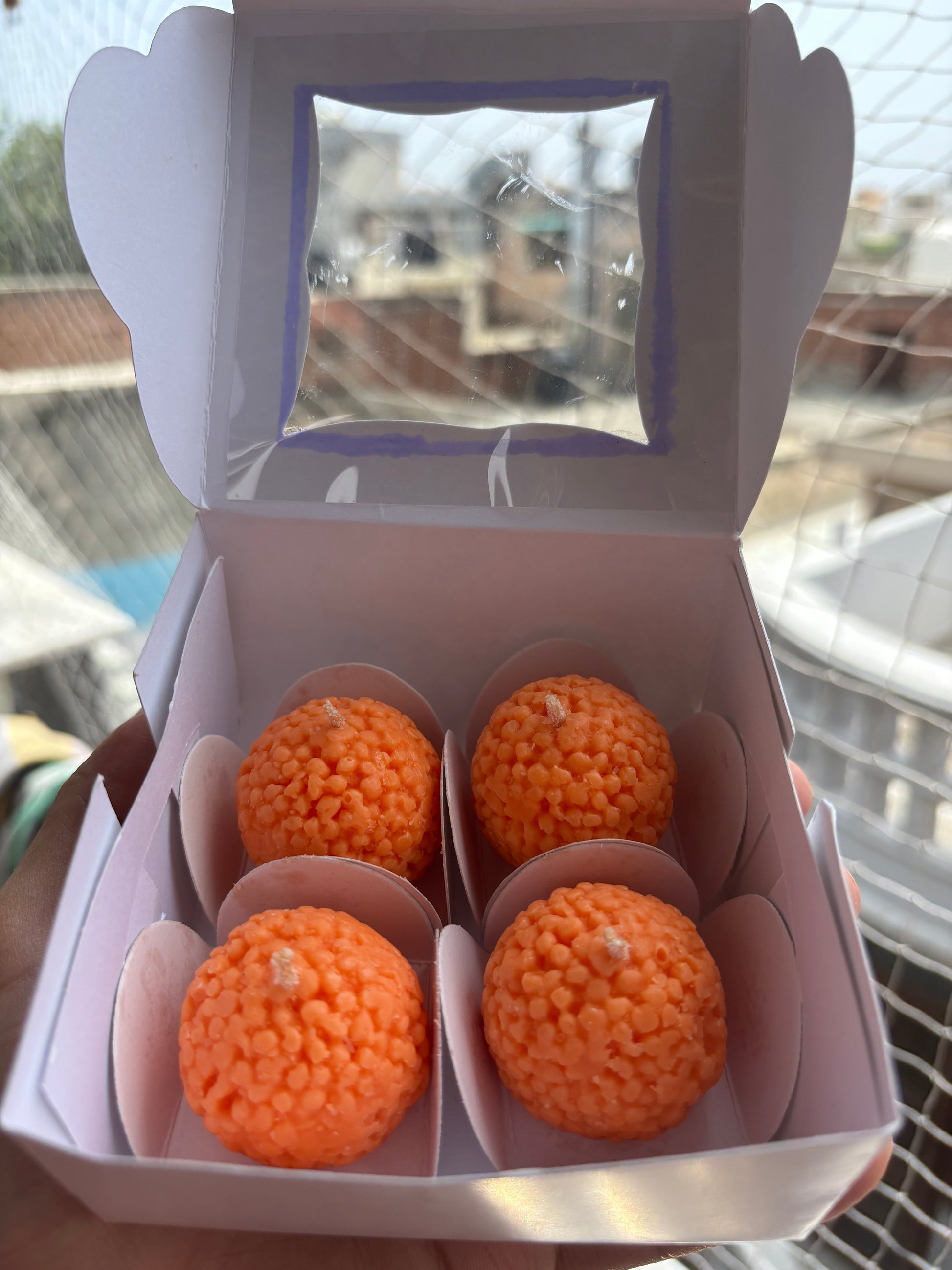 Ladoo Candle – Festive Scented Wax Delight | Indian Sweets-Inspired Candle Diyaloom